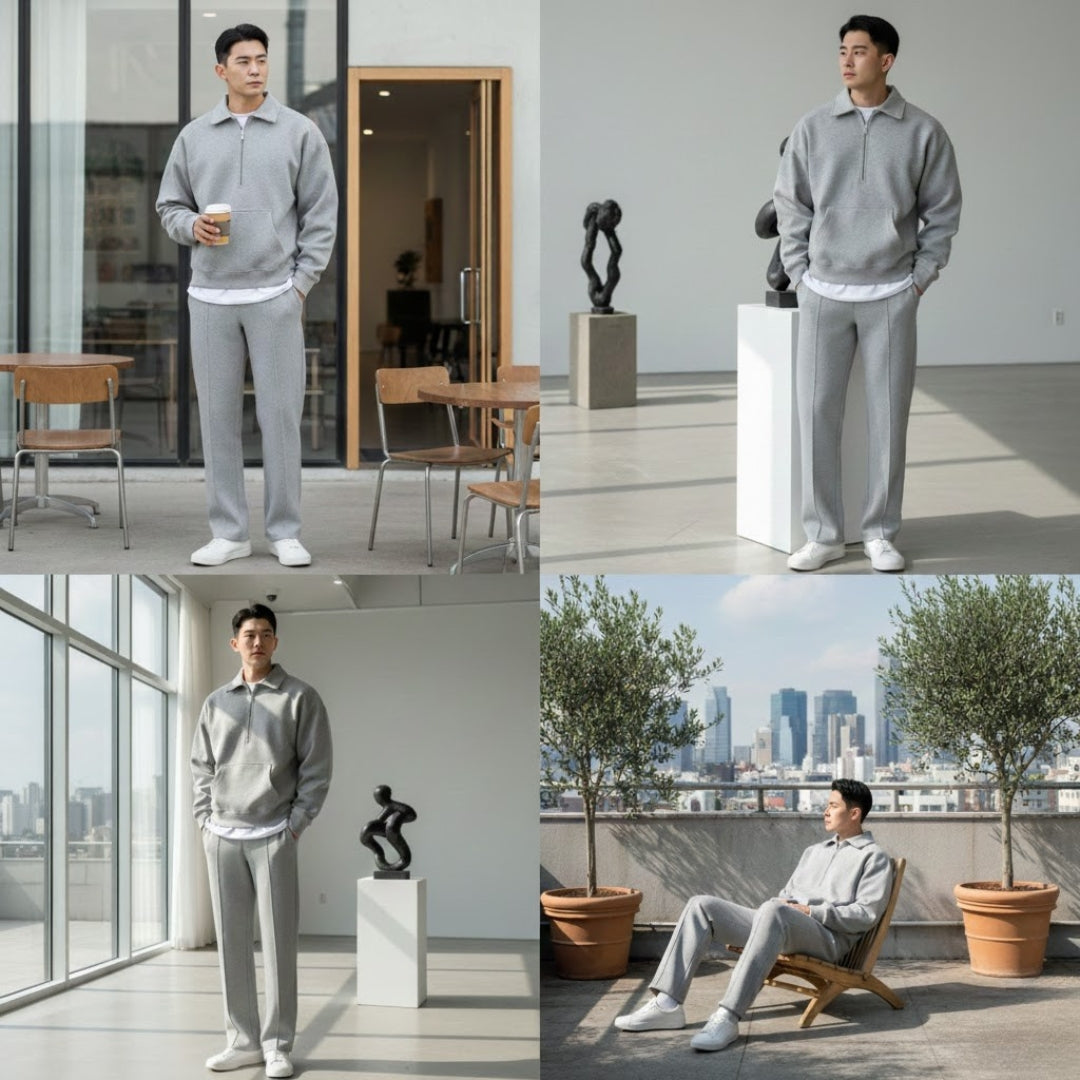 Essential Half-Zip Set