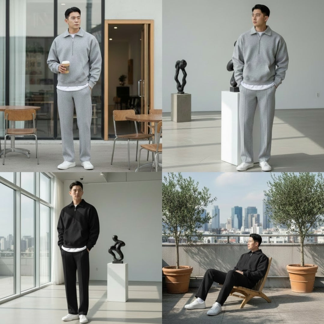 Essential Half-Zip Set