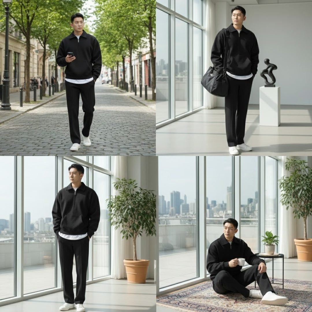 Essential Half-Zip Set